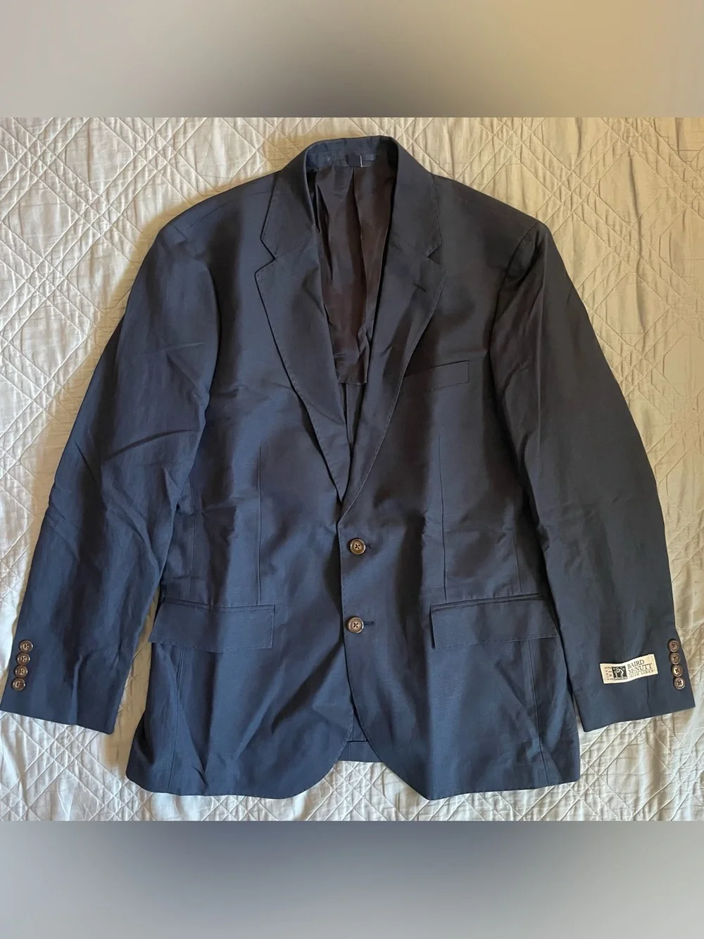 J. CREW Ludlow Slim-fit suit jacket in Baird McNutt Irish cotton-linen 40 S $328
